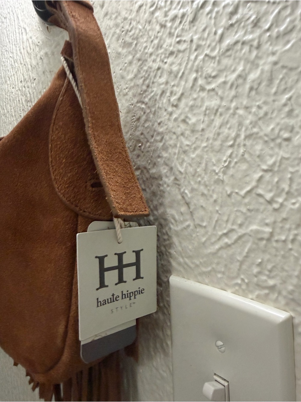 Haute Hippie Brown Suede Fringe Shoulder Bag - Picture 3 of 4